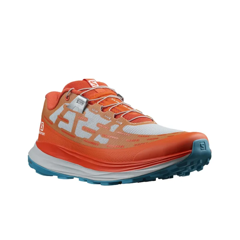 SALOMON Ultra Glide Durable Breathable Low Top Shoes Men's Blue Orange-2