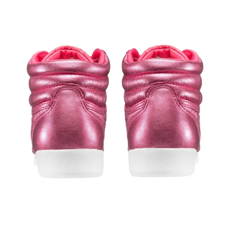 Reebok Freestyle Hi Metallic Sharp Pink Women's-2