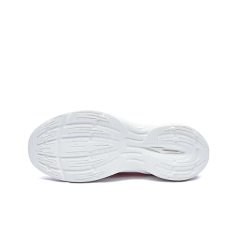 Erke Gallop Cushioning Anti Slip Wear Resistant Breathability Low Top Running Shoes Men's White Orange-3