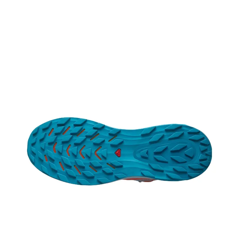 SALOMON Ultra Glide Durable Breathable Low Top Shoes Men's Blue Orange-5