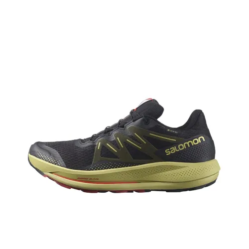 SALOMON Pulsar Trail Running Shoes Men Low-Top Black/Green