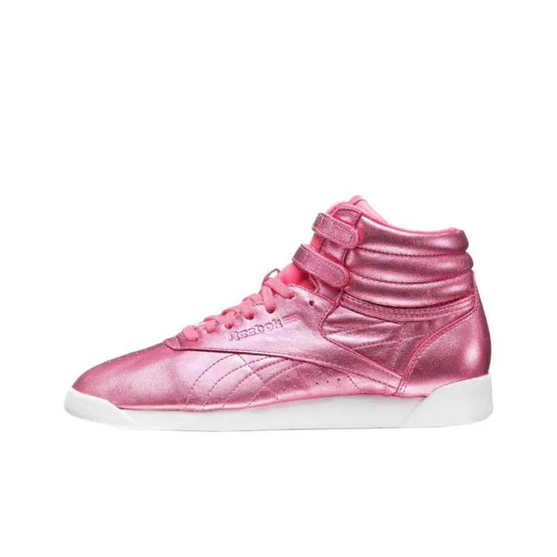 Reebok Freestyle Hi Metallic Sharp Pink Women's-0