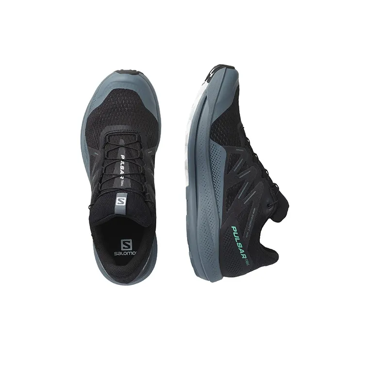 SALOMON Pulsar Trail Wear-Resistant Low-Top Running Shoes Men's Black-2