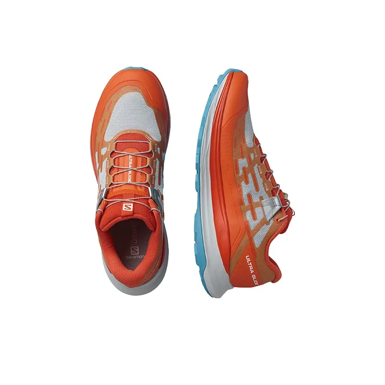 SALOMON Ultra Glide Durable Breathable Low Top Shoes Men's Blue Orange-3