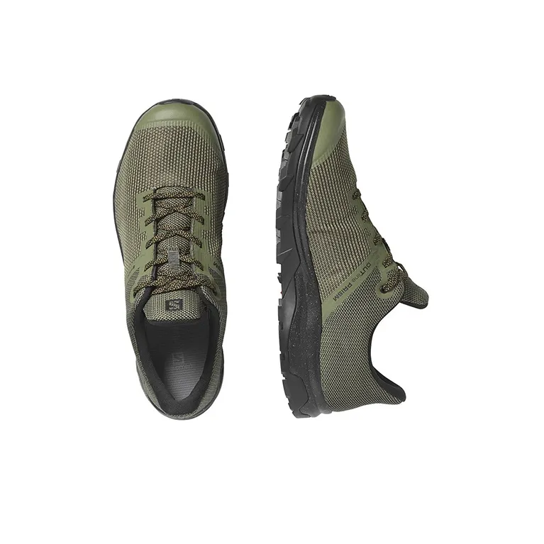 SALOMON Outline Prism Running Shoes Men Low-Top Olive Green/Black-3