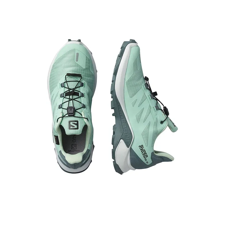 SALOMON Supercross 3 Anti-Slip Wear-Resistant Low-Top Running Shoes Women's Mint Green-2