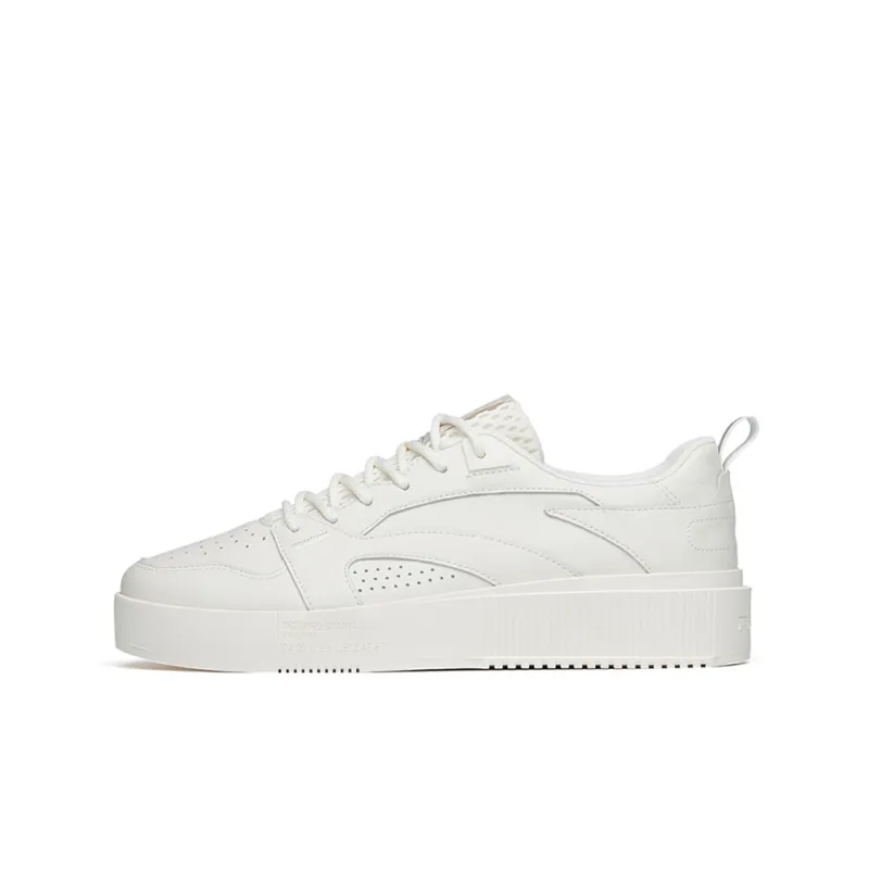 Anta Life Collection Low Top Skateboard Shoes Men's Ivory White-0
