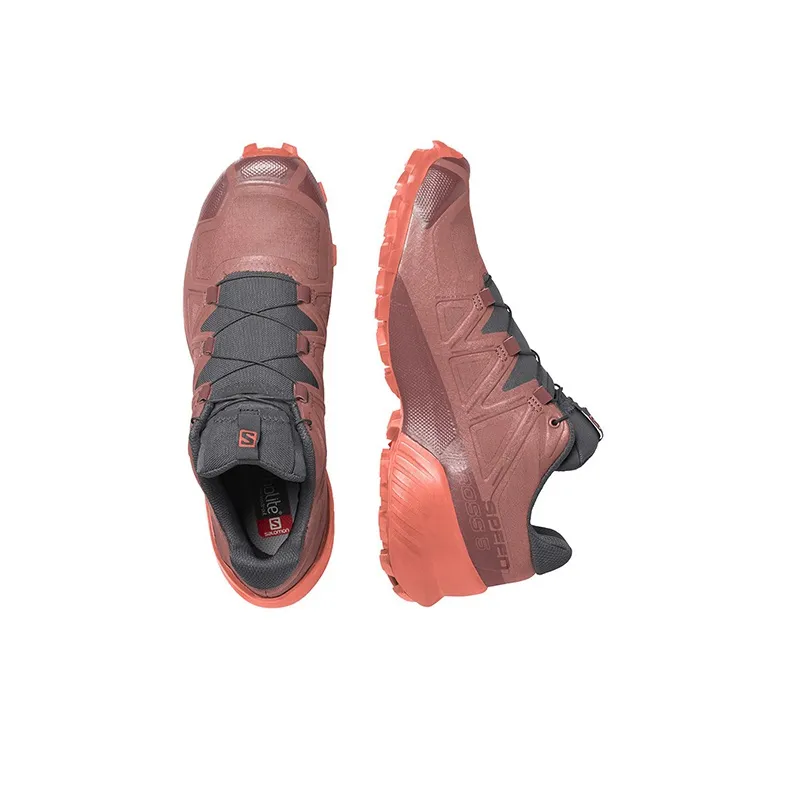 SALOMON Speedcross 5 Running Shoes Women's Low-Top Black/Red-2