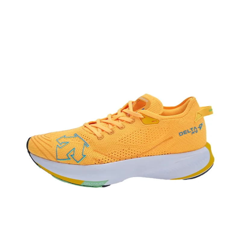 DESCENTE RUNNING Anti Slip And Wear Resistant Breathable Low Top Carbon Plate Casual Running Shoes Unisex Saffron-0