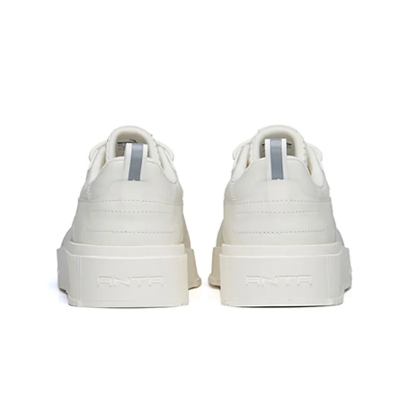 Anta Life Collection Low Top Skateboard Shoes Men's Ivory White-3