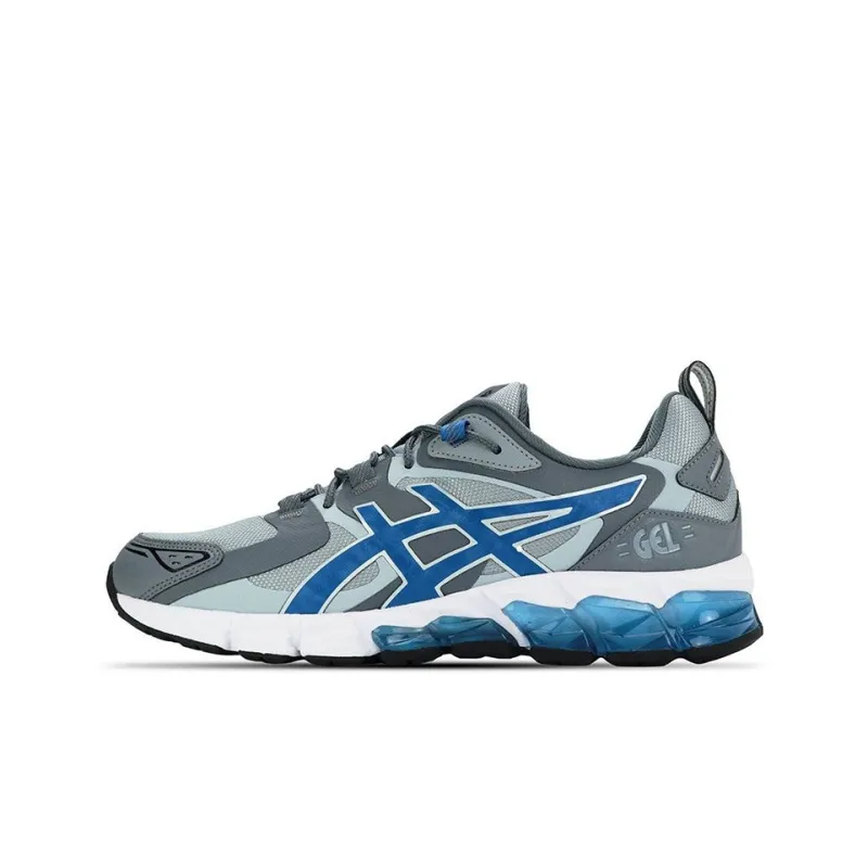 Asics Gel-Quantum 180 Cushioned Wear-Resistant Breathable Low-Top Running Shoes Men's Gray Blue-0