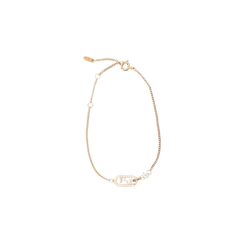 FENDI O'Lock Motif Embellished Bracelet-0