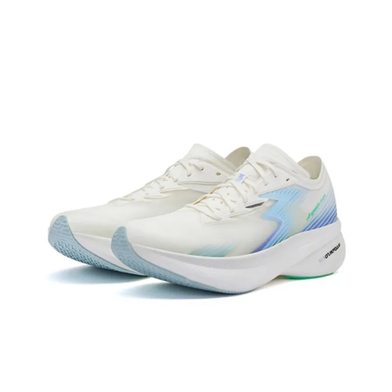 361° Flame ST Cushioned Wear Resistant Breathable Low Top Running Shoes Men's White Blue-2
