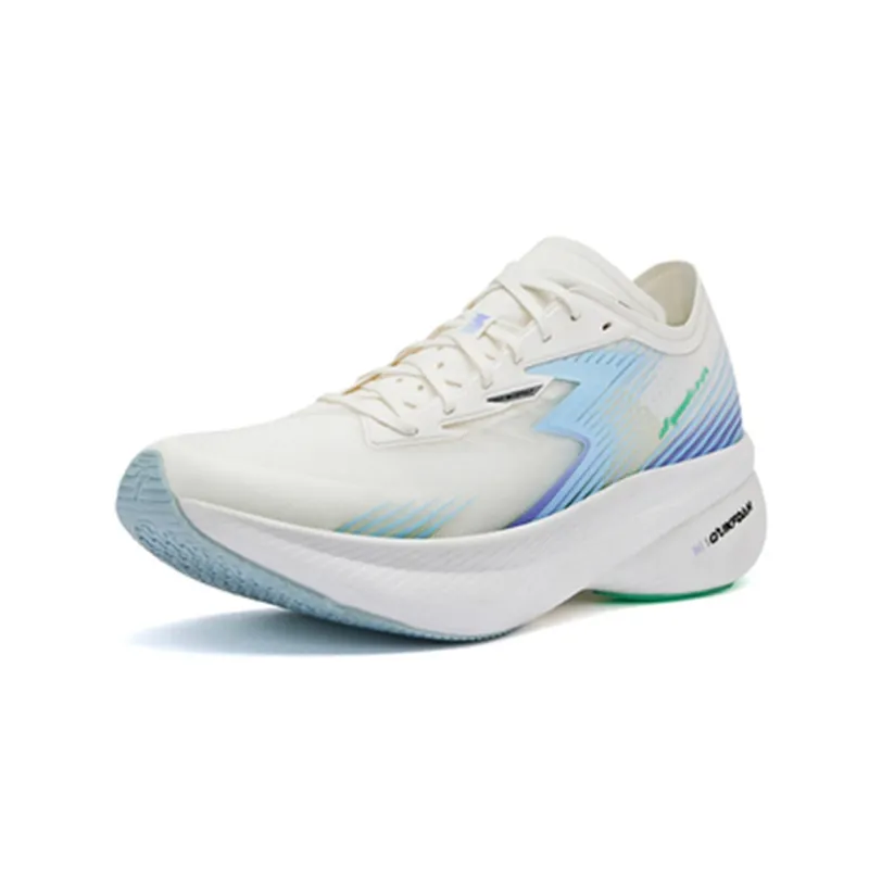 361° Flame ST Cushioned Wear Resistant Breathable Low Top Running Shoes Men's White Blue-1