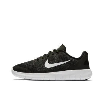 Nike Free Rn 2017 Black White Dark Grey GS