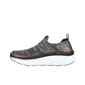 Skechers D'lux Walker -Rainbow Sky Cushioning Anti-Slip Wear-Resistant Breathability Low-Top Casual Shoes Women's Black