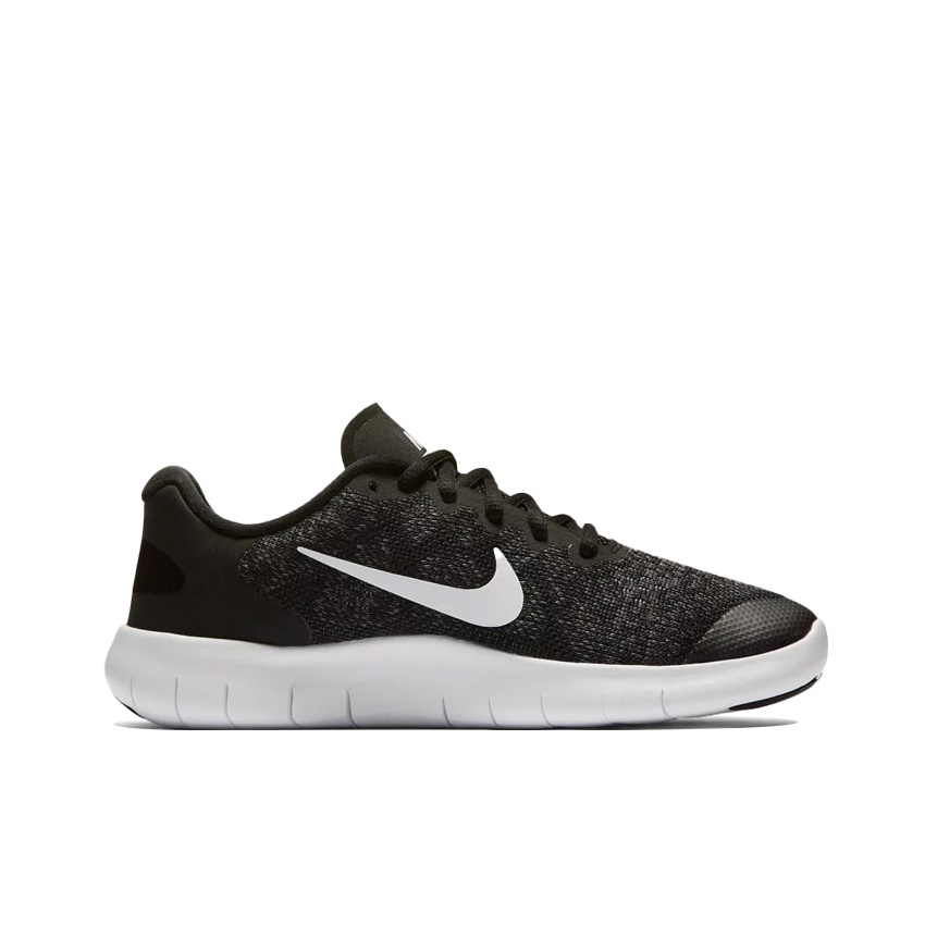 Nike Free Rn 2017 Black White Dark Grey GS POIZON