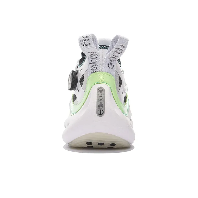 LiNing WU XING 3 Rebound Cushioning Wear Resistant Slip Resistant Mid Top Sports Casual Shoes Men's White-5