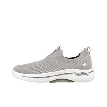 Skechers Go Walk Arch Fit -Iconic Cushioning Anti-Slip Wear-Resistant Breathability Low-Top Casual Shoes Women's Gray
