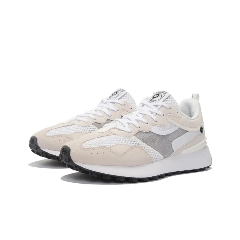 LiNing Fangyuan Classic Cushioning Anti Slip And Wear Resistant Low Top Sports Casual Shoes Women's White Sand Gray-2