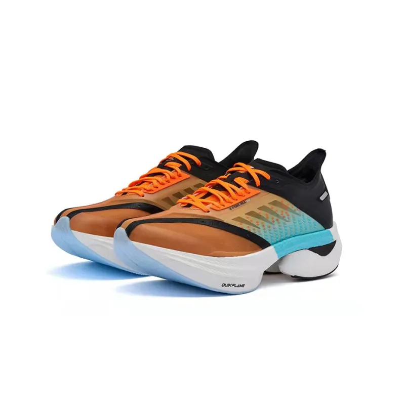 361° Speeding Full Speed Ahead Cushioning Anti-Slip And Wear-Resistant Low-Top Running Shoes Orange Black-3