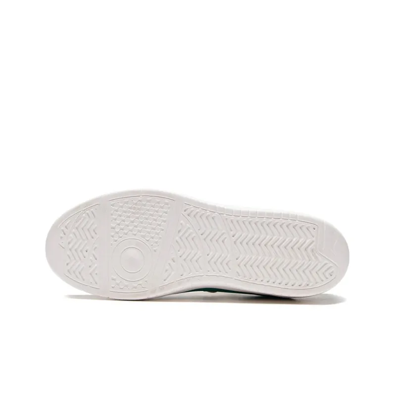 LiNing Durable Lightweight And Breathable Low Top Skateboard Shoes Men's White Green-3