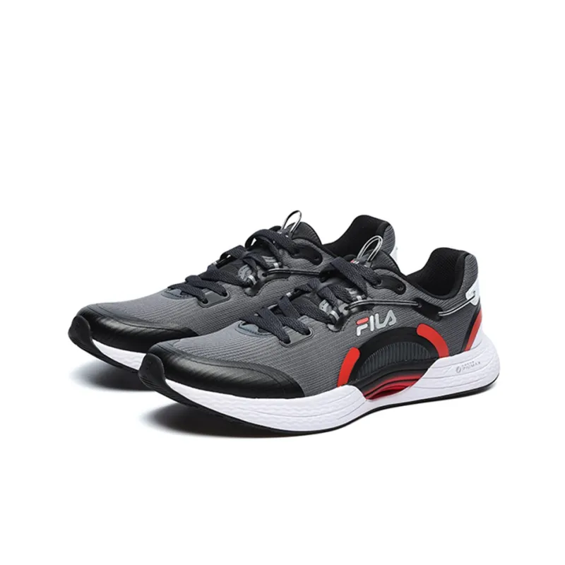 FILA XFT Cushioning Anti-Slip And Wear-Resistant Low-Top Casual Running Shoes Men's Asphalt Gray-1