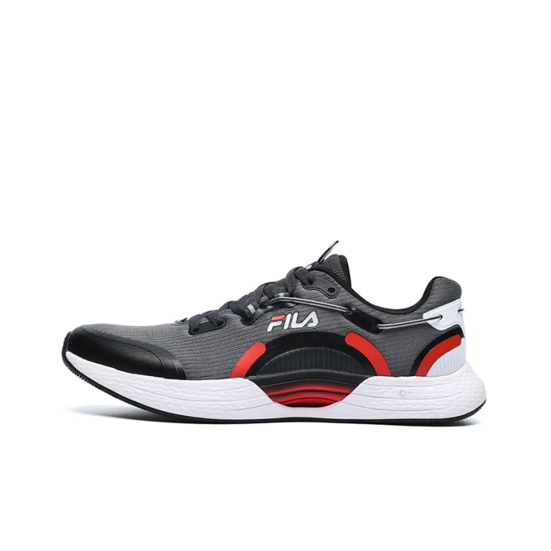 FILA XFT Cushioning Anti-Slip And Wear-Resistant Low-Top Casual Running Shoes Men's Asphalt Gray-0