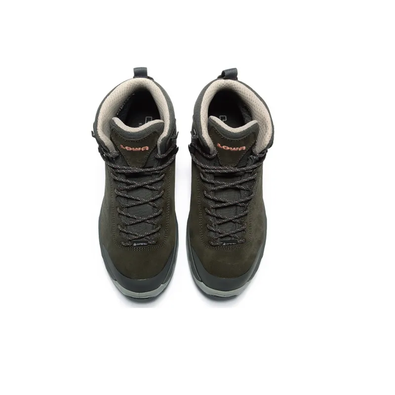 Lowa Hiking / Trekking Shoes Women's High Top Smoke Gray-3