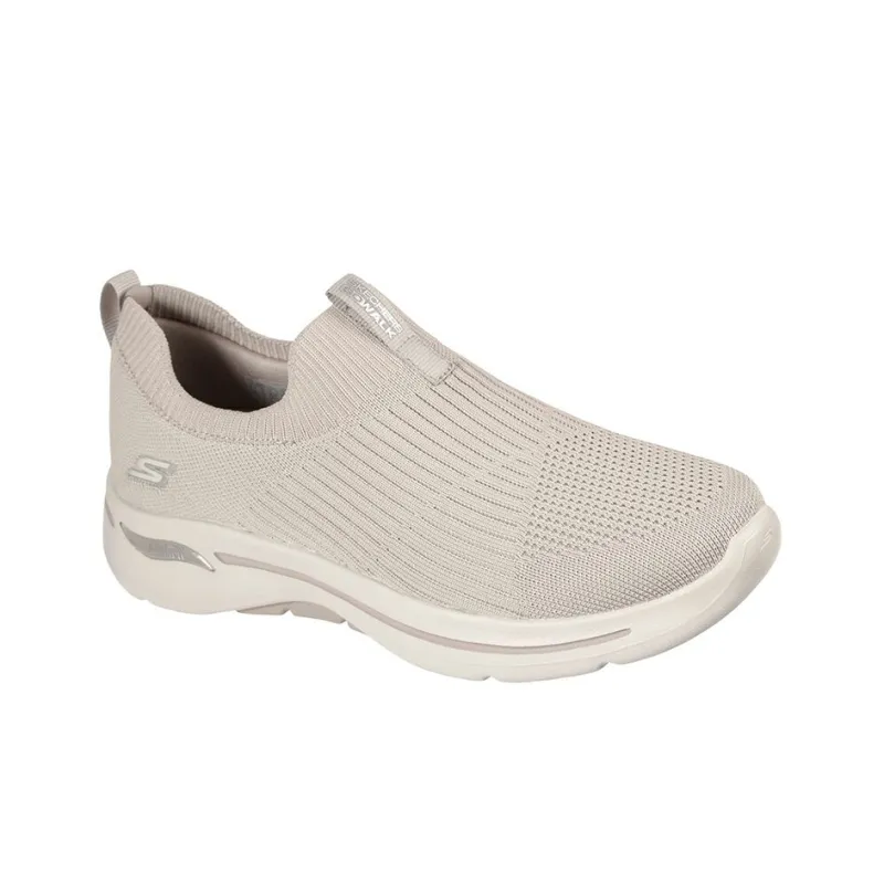 Skechers Go Walk Arch Fit -Iconic Cushioning Anti-Slip And Wear-Resistant Low-Top Casual Shoes Women's Taupe-2