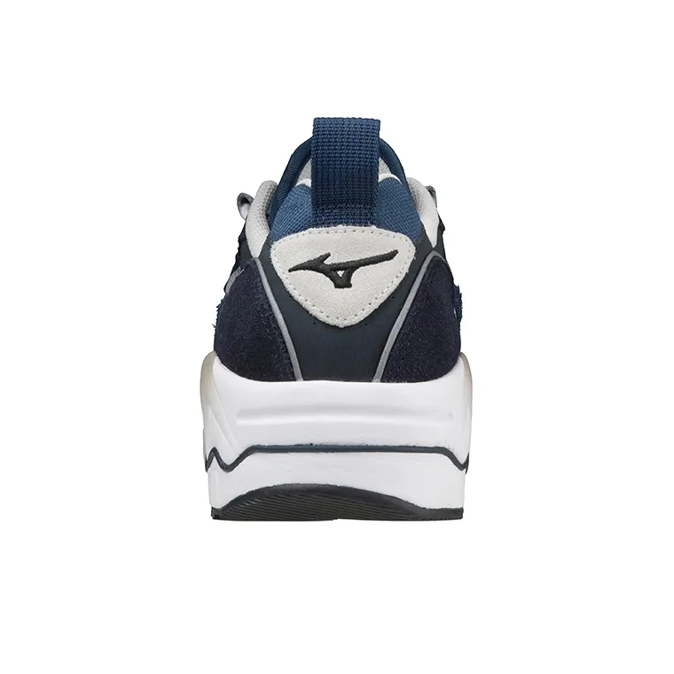 Mizuno Wave Rider 1 Anti-Slip And Wear-Resistant Breathable Low-Top Casual Shoes Unisex Blue White-3