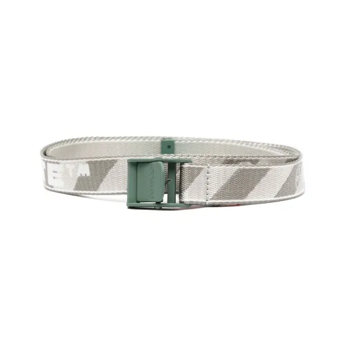 OFF-WHITE Nylon Belt Unisex Gray White