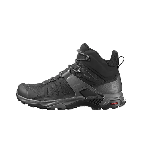 SALOMON X Ultra 4 Hiking / Trekking Shoes Men Mid-Top Black