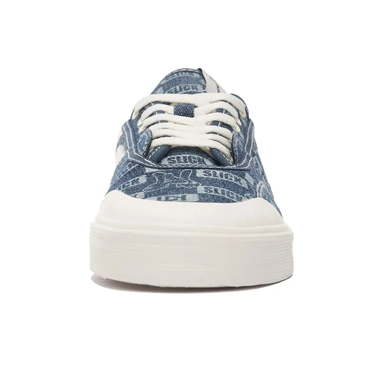 LiNing 50/50 Anti Slip And Wear Resistant Lightweight Low Top Skateboard Shoes Men's Blue-4