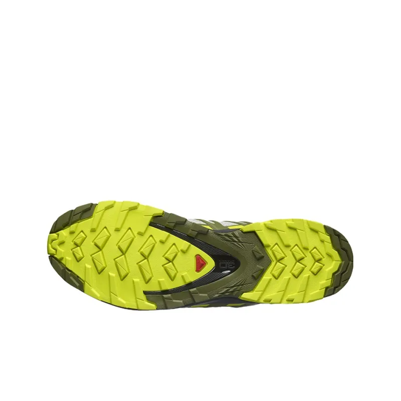 SALOMON XA Pro 3D V8 Running Shoes Men Low-Top Gray/Green/Black-4