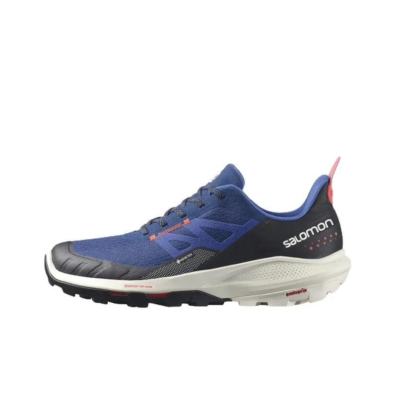 SALOMON OUTpulse Wear-Resistant Low-Top Hiking Trekking Shoes Men's Blue Black-0