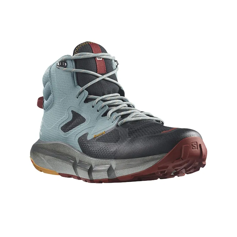 SALOMON Predict Hike Wear-Resistant High-Top Outdoor Shoes Black Blue-1