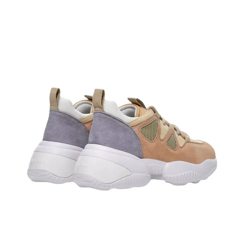 HOGAN Nteraction H568 Allacciato Anti Slip Wear Resistant Low Top Casual Shoes Women's Brown-3