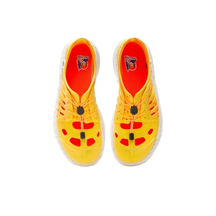 LiNing Pan Gu Trek Casual Shoes Women's Low Top Bright Yellow/Fluorescent Sweet Orange-3