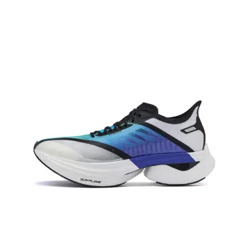 361° Cushioning Anti Slip Wear Resistant Breathable Support Rebound Low Top Running Shoes Men's White Blue
