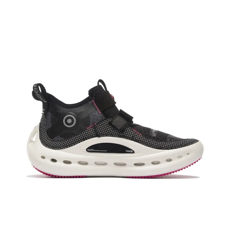 LiNing WU XING 3 Cushioning Anti Slip And Wear Resistant Mid Top Sports Casual Shoes Men's Black Gray Color-1