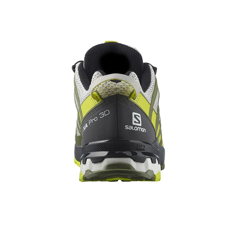 SALOMON XA Pro 3D V8 Running Shoes Men Low-Top Gray/Green/Black-3