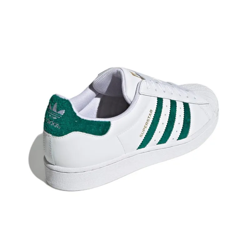 Adidas Superstar Chenille Stripes Cloud White Green-3