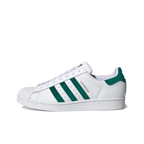 Adidas Superstar Chenille Stripes Cloud White Green