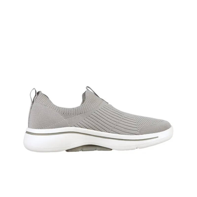 Skechers Go Walk Arch Fit -Iconic Cushioning Anti-Slip Wear-Resistant Breathability Low-Top Casual Shoes Women's Gray-1