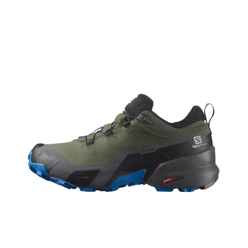 SALOMON Gore-Tex Hiking / Trekking Shoes Men Low-Top Black/Green/Blue