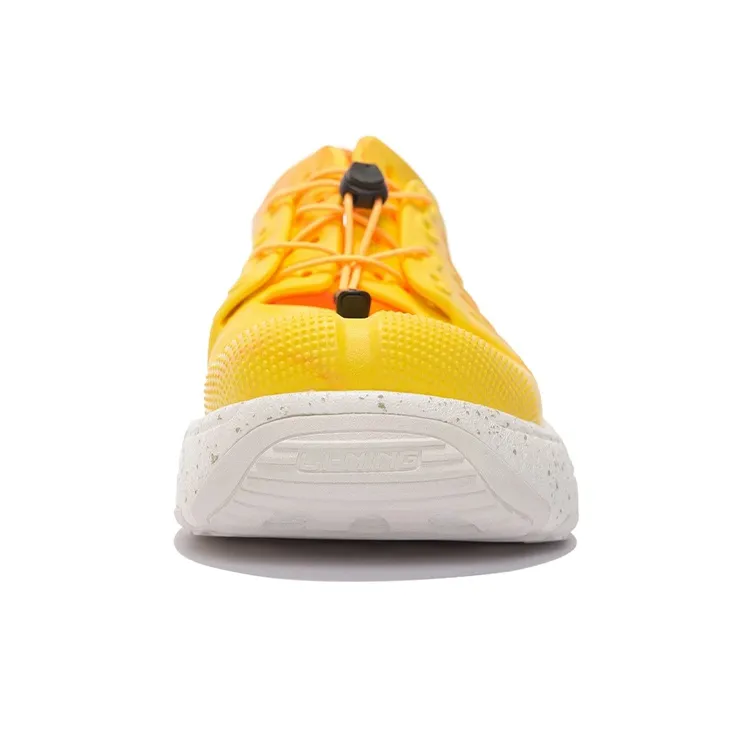LiNing Pan Gu Trek Casual Shoes Women's Low Top Bright Yellow/Fluorescent Sweet Orange-4