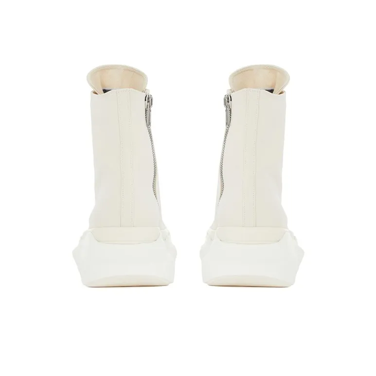RICK OWENS/RO Fogachine ABSTRACT High Top Stylish Skateboarding Shoes Men's White-3
