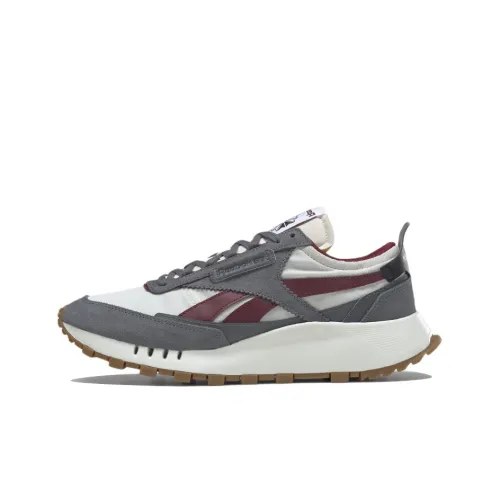 Reebok Classic Leather Running Shoes Unisex Low-Top White/Gray