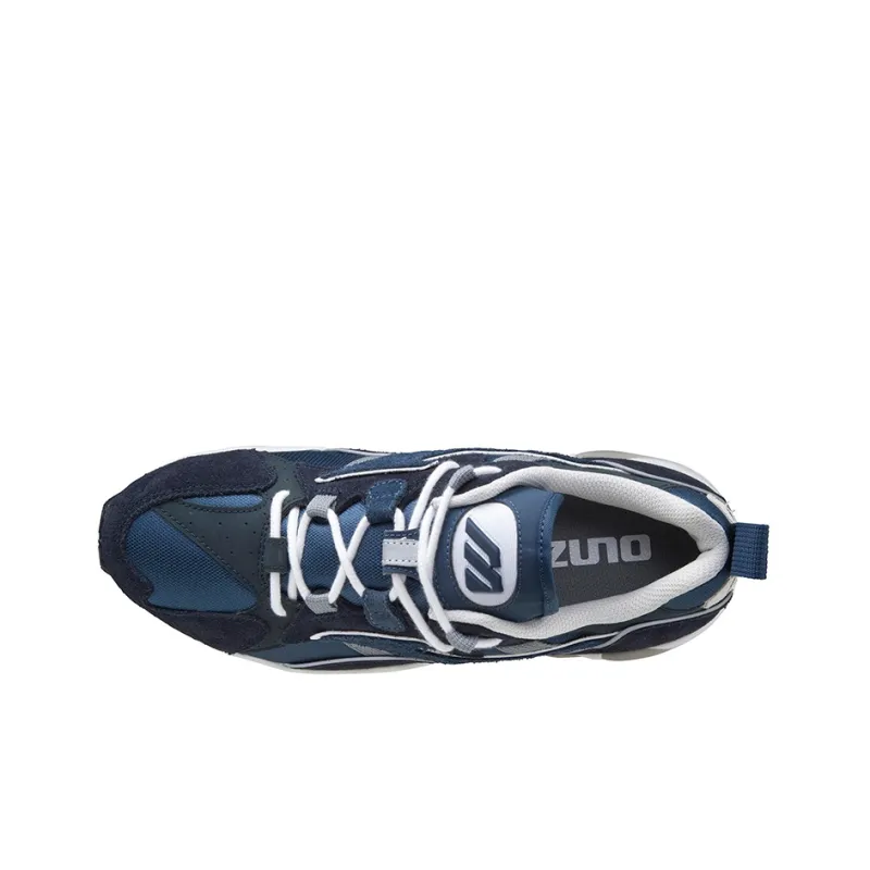 Mizuno Wave Rider 1 Anti-Slip And Wear-Resistant Breathable Low-Top Casual Shoes Unisex Blue White-2